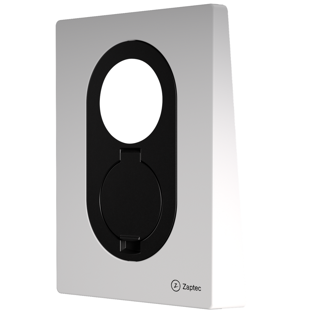 Zaptec Go Front Cover Cloud White